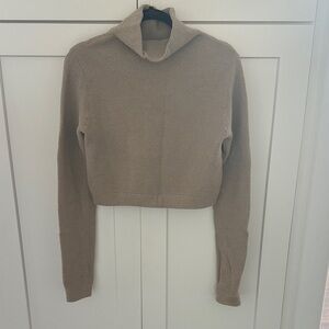 Free People Ottoman Cropped Mock Neck Pullover